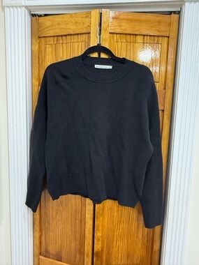 Abercrombie & Fitch Black Crewneck Sweater
